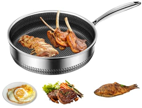 Genérico Sartén Antiadherente | Sartén Antiadherente Para Freír Profundo,Utensilios De Cocina Para Cocinar Saltear Sofreír Hornear - Tortilla Pescado Carne Tortitas Hogar