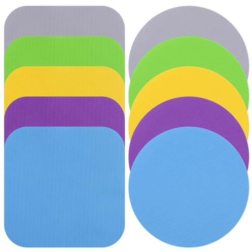 10 Stück Glasöffner Greifer Pads Silikon Gläsergriff Pads Für Senioren Rutschfester Gummi Griffe Mehrzweck Flaschendeckelöffner Wärmedämmung Pads Untersetzer Für Meisten Gläsern Deckeln Und Flaschen
