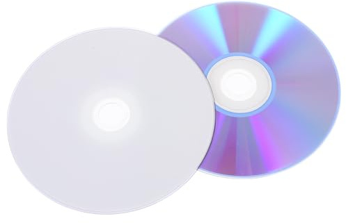 jojofuny CD-r Vírgenes 2 Unidades, Discos DVD/CD Grabables de Alta Capacidad para Almacenamiento y Copia de Seguridad de Audio, Compatibles Grabadoras Multimedia y Uso Doméstico