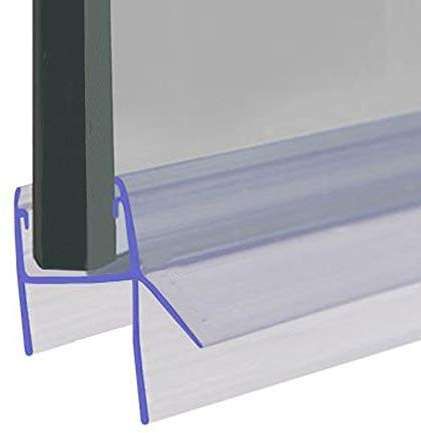 Shower or Bath Screen Door Seal | Fits 8, 9 or 10mm Glass | Double Fin Seals Gaps of Up to 12mm | 80cm, 90cm, 140cm or 2m Long | SEAL050 (90cm)