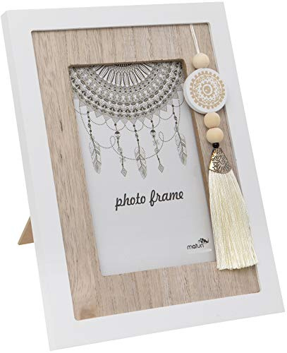 Maturi 460051 Bilderrahmen aus Holz mit Quaste, Braun, 8 x 10-inch / 20 x 25 cm