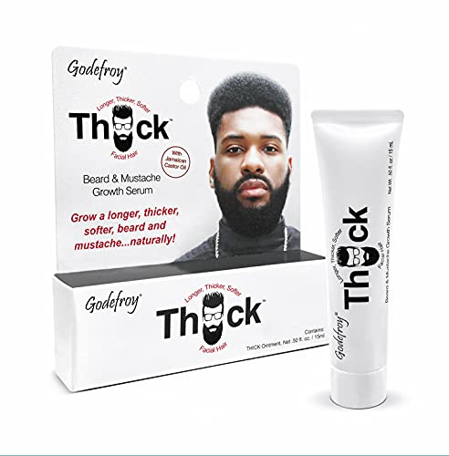 Godefroy Thick Beard and Mustache Serum For Ethnic Hair Types, 15 ml