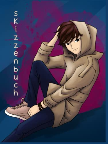 Skizzenbuch: Manga Anime Comic Zeichenbuch Notizbuch Kunst Zeichenblock Anime Art Boy Jugendlicher Mit Mantel