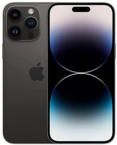 Apple iPhone 14 Pro Max, 128GB, Space Black - Unlocked (Renewed)