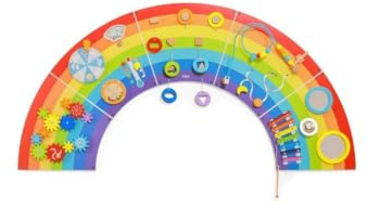 VIGA 44642 Toys – Wall Activity Panel – Rainbow