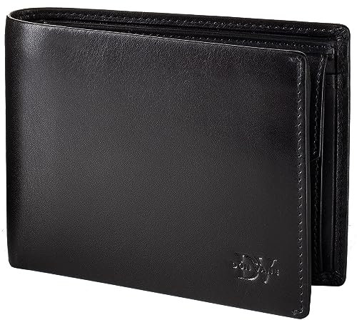 DON VANE Elite Classic – Echt Leder Geldbörse Herren schwarz inkl. Geschenkbox – RFID Portemonnaie Portmonee mit 13 Fächern – Hochwertiger Echtleder Geldbeutel für Männer
