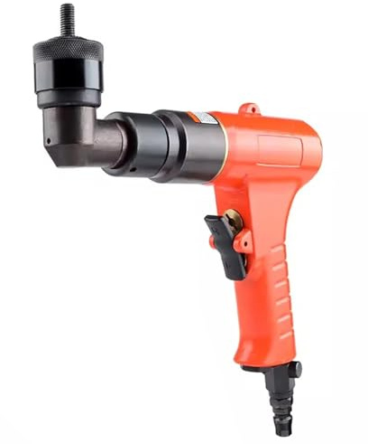 Toplionace Remachadora Neumática de Codo de M4-M8 Fijación de Metal, ángulo Recto de 90° Pistola Rahm de Grado Industrial Tuerca de Remache (M5 M6)