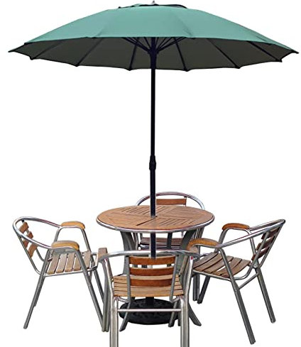 VEAUAS Parasol de Jardin Mini Parasols d'extérieur pour Patio, Parasol de Table Portable sur Pied Rond de 1,7 m, Parasol de marché de Balcon de Plate-Forme de Plage, Multicolore en Option