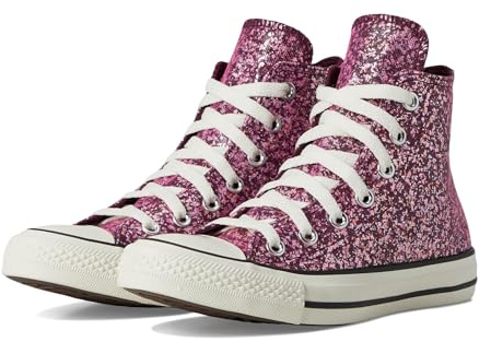 Converse Baskets Chuck Taylor All Star à Paillettes pour Femme, Orchidée Abyss/Aigrette/Noir, 40 EU