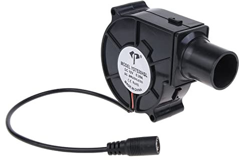 NPXUAMTJ Ventilador de soplado 7530, pequeña herramienta para horno, estufa de leña, estufa de leña, calefacción doméstica, camping, barbacoa, ventiladores de carbón vegetal, 12 V, 0 2 A