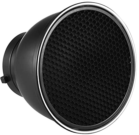 ACAGALA 7 Zoll Standard Reflektor Diffusor Lampenschirm Schale mit 60 ° Wabengitter Kompatibel mit Bowens Mount Studio Strobe Flash Light Speedlite