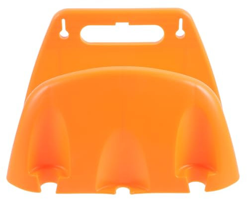 CIYODO Wandmontierter Schlauchhalter Aus Robustem Kunststoff Langlebiger Halter Für Gartenschläuche Einfache Wandmontage Formstabiler Wasserschlauchhalter Für Garten Und Garage Orange