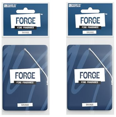 Sauvage Car Air Freshener for Men - Luxury Savage Perfume - Long Lasting Scent Accessories and Smelly Odour Eliminator - Fresh Smell and Scents, Hanging Auto Deodoriser - Premium UK Aroma - 2 pack
