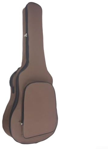 FUANA Custodia per chitarra acustica classica con materiale Oxford impermeabile, per 41 chitarre, Marrone