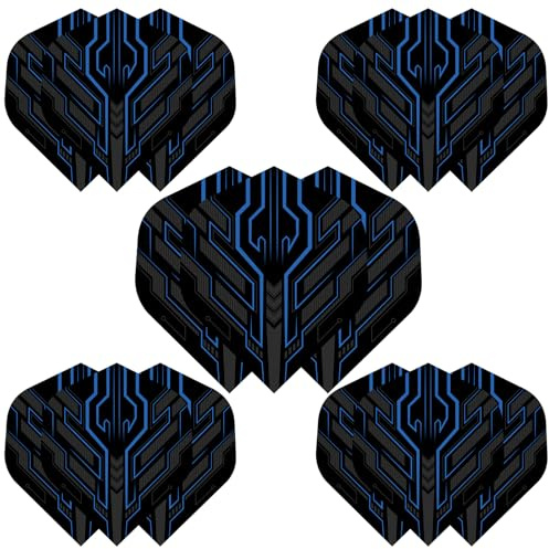 WLHGH Dart Flights, 15 Stück PET Standard Flights für Darts, Darts Zubehör Set für Soft und Steel Tip Dartpfeile