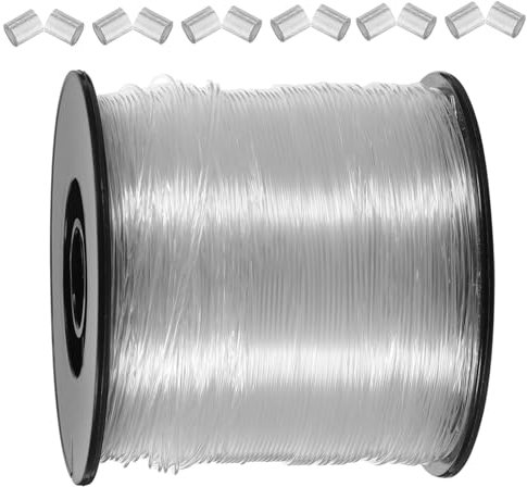 KONTONTY Bildaufhänger 1 Satz Transparenter Aufhängedraht Clips Binden Ineinandergreifender Fotorahmenhaken Aufhänger Schiene Aufhängehaken Hebehaken Room Decor Hängendes Seil Fotorahmenkabel Nylon
