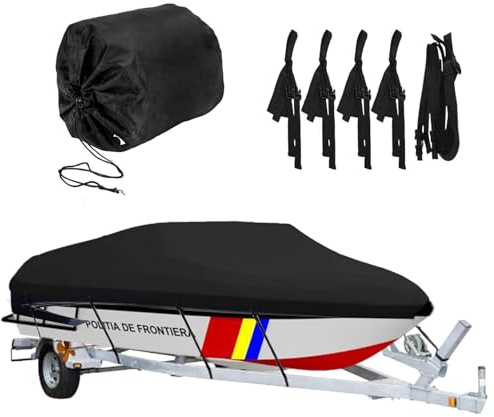 Copertina Per Pescherecci, Grandi Teloni Per Coprire La Pioggia Della Barca E Protezione Da Protezione Solare Copertura Per Barche Runabout, V-flure, Borsa Incluso