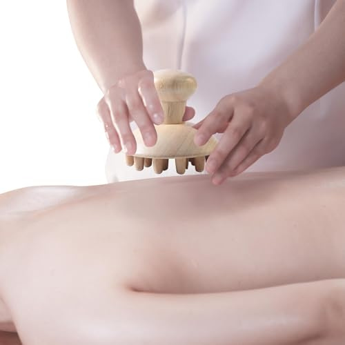 Dispositivos de masaje manual, masajeador de madera de madera | Herramientas de masaje anti-celulita para la formación del cuerpo, adecuado para el cuello, la espalda, la cabeza