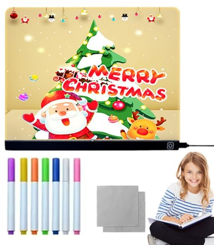 Lavagne LED su cui scrivere, tavole da disegno illuminate, blocco note in acrilico riscrivibile per casa, artigianato, giochi, pratica, viaggi su strada, feste, aule e intrattenimento