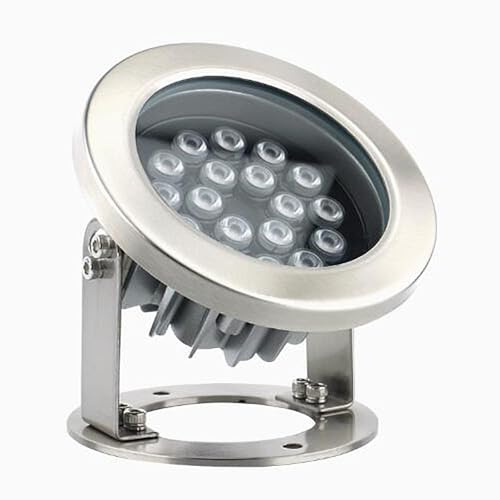GUODDM Projecteur LED Submersible pour Fontaine - Spot LED Exterieur, Spot LED sous Marin DC 24V, Projecteur D'extérieur Étanche IP68, Projecteur LED en Acier Inoxydable pour Paysage(Red Light,24w)