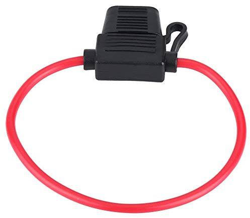 Wakects 10pcs Soporte de Fusible en Línea del Soporte de Fusible Estándar con Cubierta para Automóviles de 12 V de Bicicleta A Prueba de Húmedo Impermeable de hasta 40 A