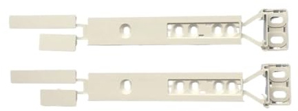 Integrated Fridge Freezer Door Plastic Mounting Bracket Fixing Slide Kit Refrigerator Door Connector Guide Rail Assembly(2pcs)