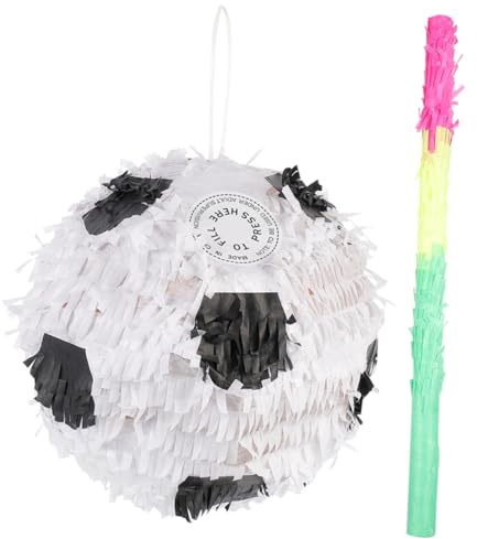 GALPADA 2 Stück Fußball Pinata Teiliges mit Sport Themen Pinata für Kindergeburtstag Sichere Papierqualität zum Befüllen mit Süßigkeiten und Kleinen Geschenken Partydekoration