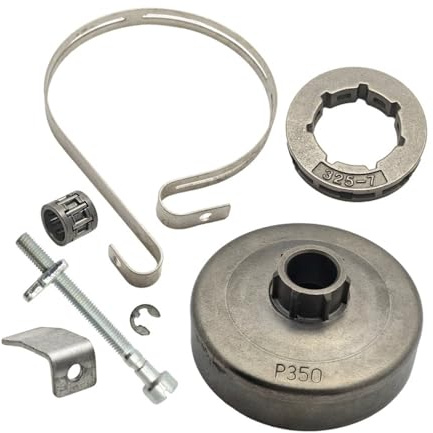 Rueda Dentada del Tambor de Embrague Compatible con Motosierra 136, 137, 141 y 142 con Tensor de Cadena y retenedor.
