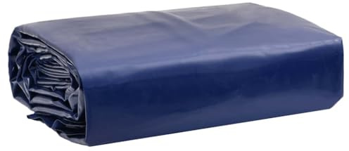 Bâche de Protection Extérieur Imperméable, Bâche Multi-usages épaisse Anti-UV Bleu 5x5 m 650 g/m²