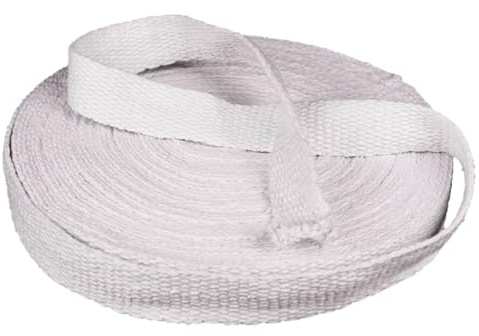 UpGBRF Ruban D'étanchéité en Céramique Sangle Ignifuge en Fibre De Céramique 20 Mètres pour Matériel Médical, Épaisseur 3 Mm,Width:25mm