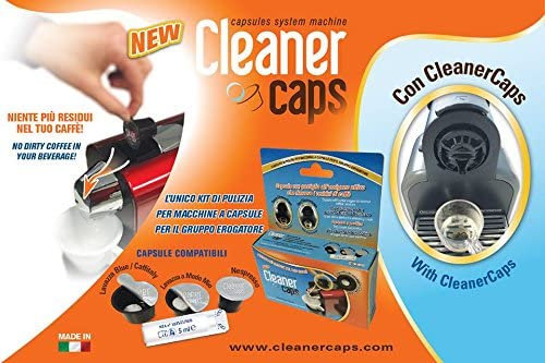 Kit desincrustante completo de 4 ampollas y 2 cápsulas con pastilla para 6 meses de limpieza para cafeteras Lavazza A Modo Mio (único en el mercado)