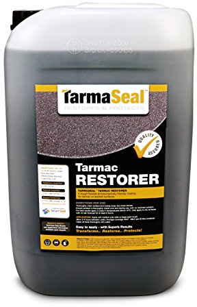 SmartSeal TARMASEAL Tarmac Restorer Black - Superior in Performance to Tarmac Paint For Driveways - EASY to apply Tarmac Restorer For Driveways - Transforms Old Look Like New - 20 Litres