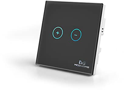 MCO Home Z-Wave Smart Light Dimmer with Touch Panel, MH-DT311, Black