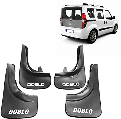 Paraspruzzi per Fiat Doblo Parafanghi anteriore + posteriore 4 pezzi KIT