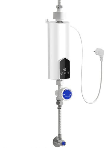 CEIEVER Mini - Calentador de agua eléctrico sin depósito, 220 V, 5500 W, sin depósito, con indicador LED para baño y cocina