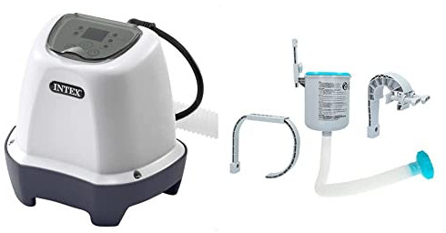 Intex 26662 Generatore Salino di Cloro per Piscine Piccole Metal Frame e Prism Fino & Surface Skimmer - Deluxe Wall Mount Surface Skimmer - Suspension Skimmer