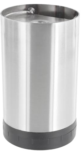 WAGNER Möbelbein/Tischbein/Möbelfuß/Systemrohr TENO - Ø 60 x 100 mm, individuell mit TENO System und QuickClick kombinierbar, Stahl in Edelstahl-Optik gebürstet, Tragkraft 50 kg - 12331701