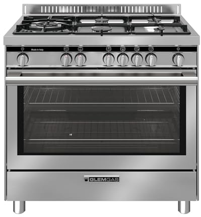 Cuisinière à gaz avec four à gaz 90x60 cm couleur Inox - ST96TVI