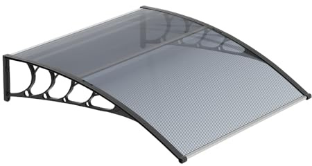 MoNiBloom Awnings for Windows, 39x35 Window Door Entry Awning Polycarbonate Cover Front Door Window Shade Outdoor Patio Canopy Sun shetter for Outside House Patio