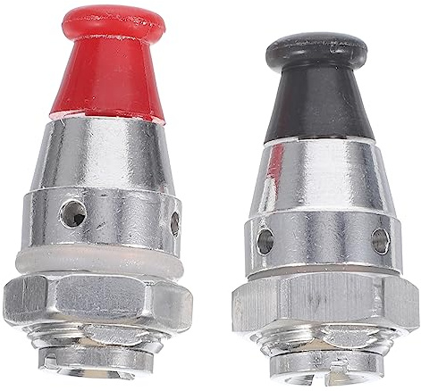 FELTECHELECTR 2pcs Aluminum Alloy Pressure Relief Valves for Pressure Cooker Safety Accessories Fit Jigger Valves Easy to Clean Operate Replacement Parts