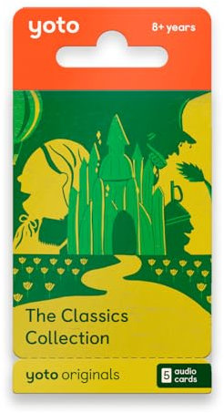 Yoto: The Classics Collection – 5 Tarjetas con Cuentos clásicos Infantiles en inglés sin Pantallas. Historias Divertidas para Jugar, Dormir o Viajar. Compatible con Player y Mini Todo-en-Uno. Edad 8+