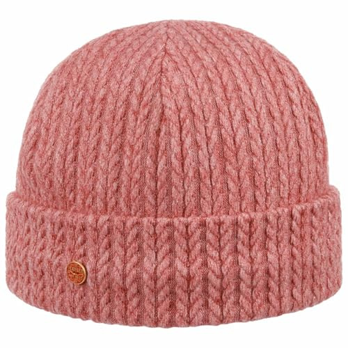 Mayser Joycey Umschlagmütze Beanie meliert Damen Sommer Winter rosa M (57-58 cm)