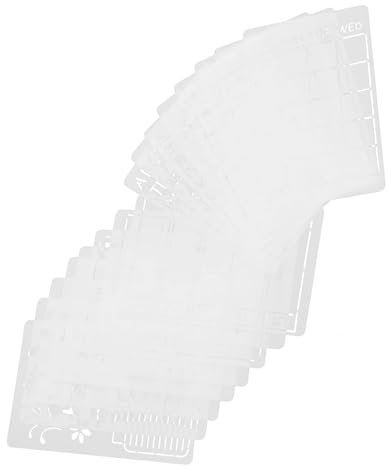 Lurrose 36 Stück Weihnachts Malvorlage Frohe Weihnachten Schablonen Weihnachtskugel Schablonen Feiertags Schablonen Vorlage Weihnachts Malwerkzeug Weihnachtsbaum Schablonen Das