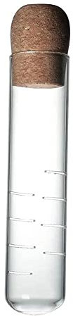 Colador de té, tubo de ensayo, infusor de té transparente, mini tubo infusor de té de botella vacía, con corcho, para té de hojas sueltas