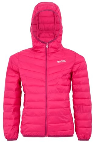Regatta Kids Hooded Hillpack III jacka med premium återvunnen syntetisk dunisolering, perfekt för promenader, utomhusaktiviteter och daglig användning