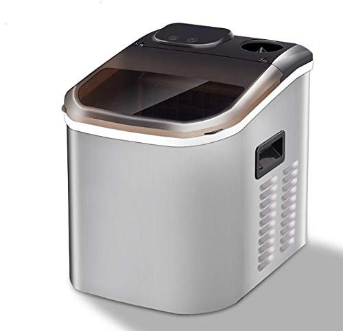 Macchina per il ghiaccio elettronica portatile, macchina per il ghiaccio da banco, macchina per il ghiaccio 24 ore su 24 da 25 kg, capacità di stoccaggio del ghiaccio di 1,2 kg, adatta per casa, cuc
