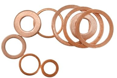 YUQIWANG(レインキのお店) Kupferdichtung, feste Dichtung, Ölablassschraube, Öl for Boot, Crush Flat Seal Ring, Werkzeug, Hardware-Zubehör, Kupfer-Unterlegscheibe, Dichtring(M12x20x1.5(20Pcs))