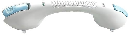 Asas de ducha para personas mayores con ventosa, barras de agarre antideslizantes y seguras con ventosa, accesorios de baño portátiles plegables y reforzados para ancianos, de pie y baño