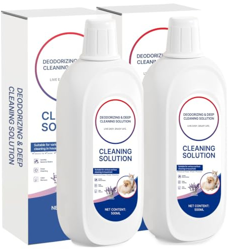 2 PCS Floor Cleaning Solution for Tineco Vacuums with Mopping Lavender | Deodorizing And Deep Cleaning for Multiple Hard Floors, Suitable With All Robot Vacuums and Wet/Dry Vacuum Mop Cleaner