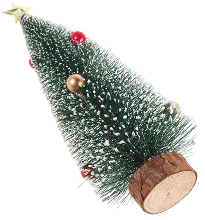 ULTECHNOVO Mini-Weihnachtsbaum Dekoration Künstlicher Schneebäume Schmuck Flaschenbürsten-weihnachtsbäume Kleine Tischbäume Winter-Weihnachtsbaum Dekoration Für Weihnachts-Desktop-dekoratio